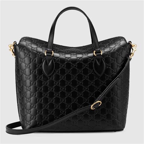 gucci signature top handle tote bag|gucci small top handle bag.